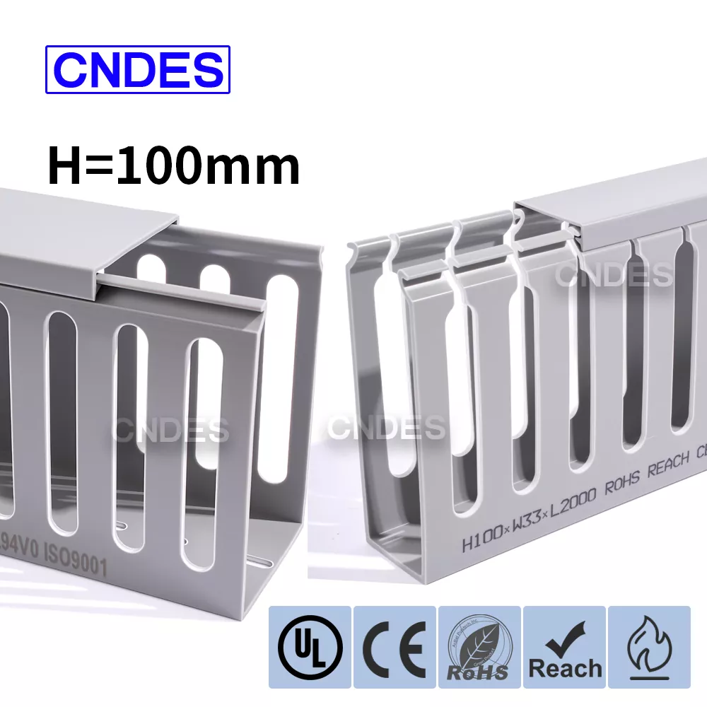 100 mm korkea avoin rako PVC-kotelon johdotuskanava