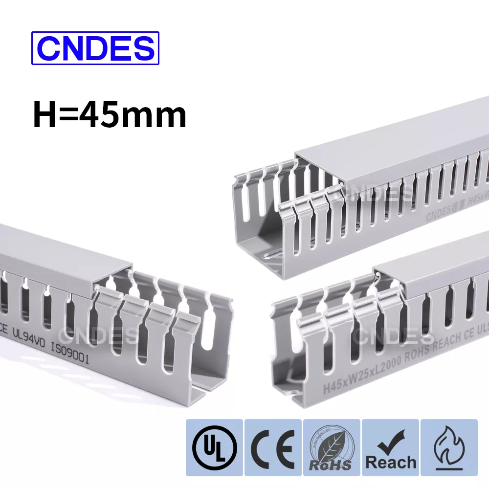 45 mm:n korkeus uritettu PVC-langan kansikanava