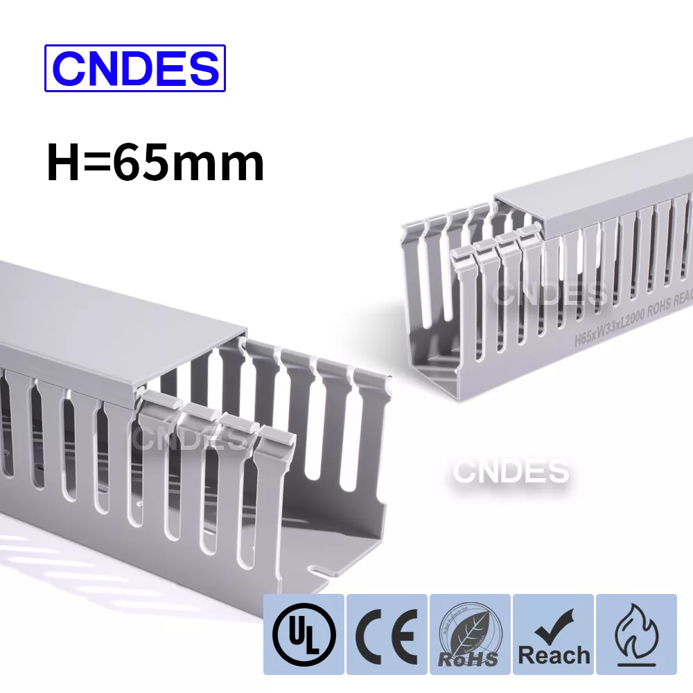 65 mm:n korkeus uritettu PVC-teollisuusjohdotuskanava