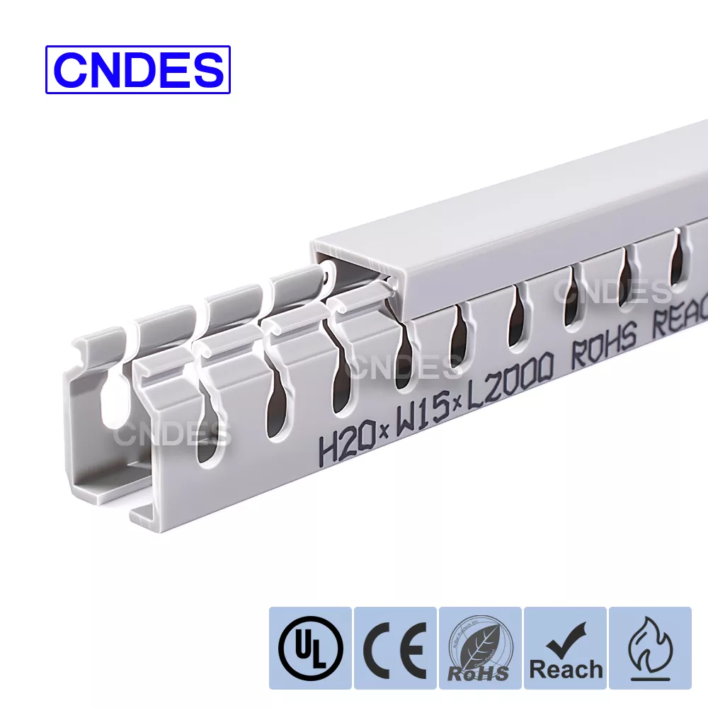 20 mm:n korkeus uritettu PVC-sähköjohtokanava
